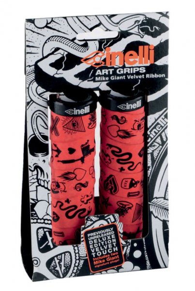 Cinelli Mike Giant Art Grips - rot