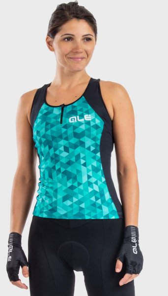 Al Triangles Lady Top - trkis