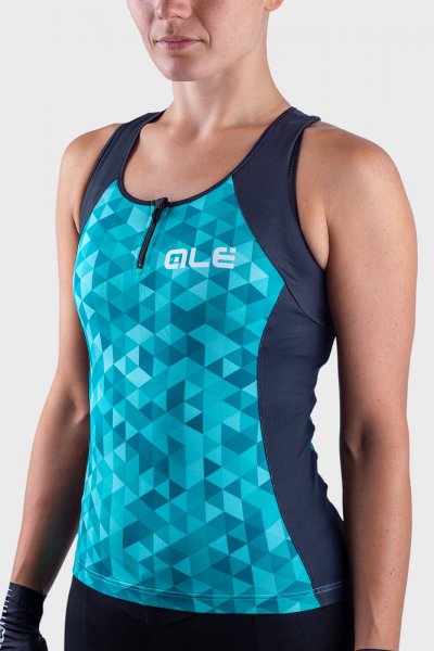 Al Triangles Lady Top - trkis