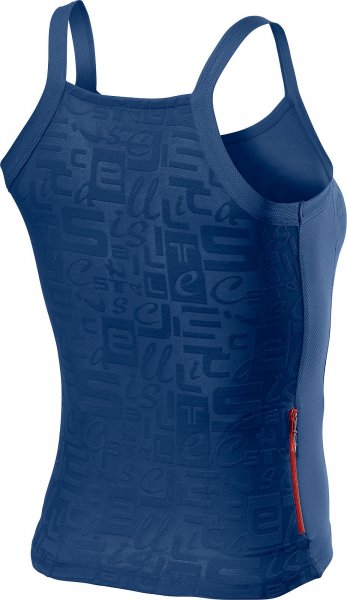 Castelli Promessa Jacquard Bavette Top - agate blue