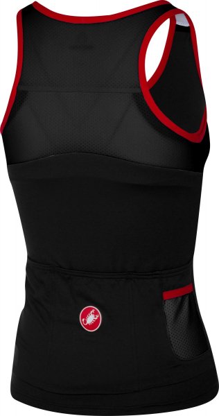 Castelli Solare Damen Radtop -  black/red