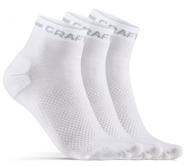 Craft Core Dry Mid Sock 3-Pack - white