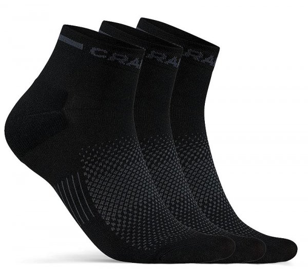 Craft Core Dry Mid Sock 3-Pack - black
