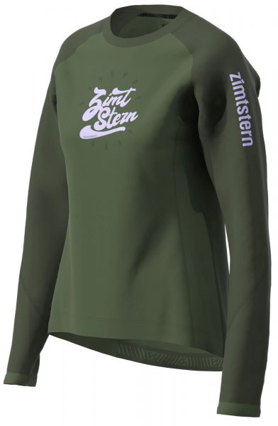 Zimtstern PureFlowz Shirt LS Women - green forest