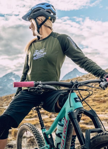 Zimtstern PureFlowz Shirt LS Women - green forest