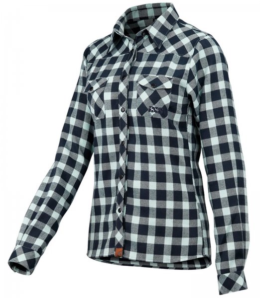 iXS Escapee Women flannel - aqua marine