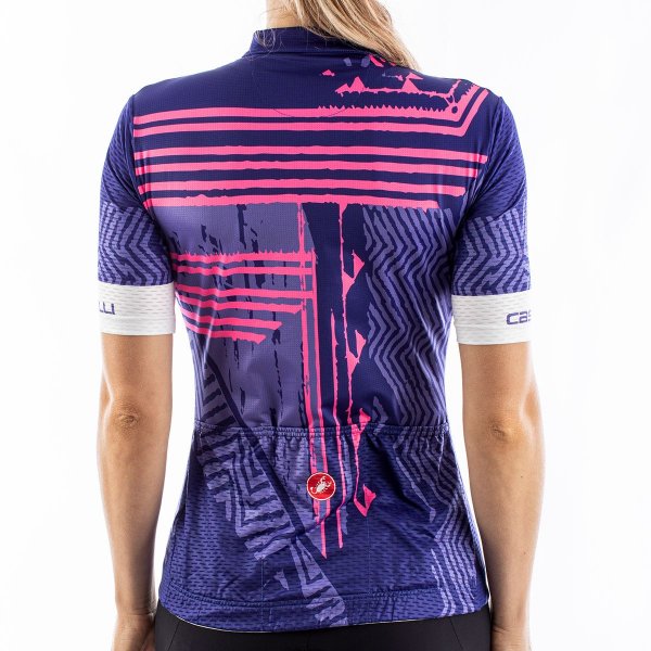 Castelli Astratta Damen Fahrradtrikot - lapis blue