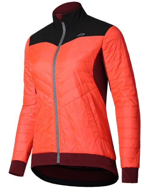 Protective Attitude Damen Fahrradjacke  - fiery coral