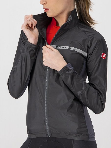Castelli Squadra Damen Windjacke - light black