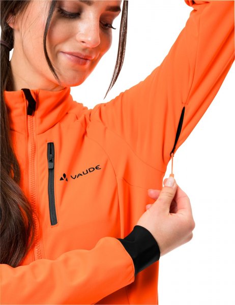 Vaude Womens Posta Softshell Fahrradjacke  - neon orange