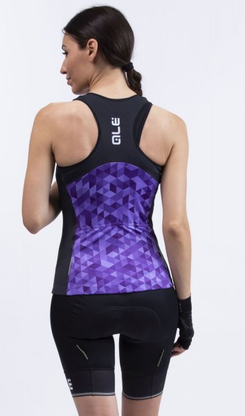 Al Triangles Lady Top - wisteria