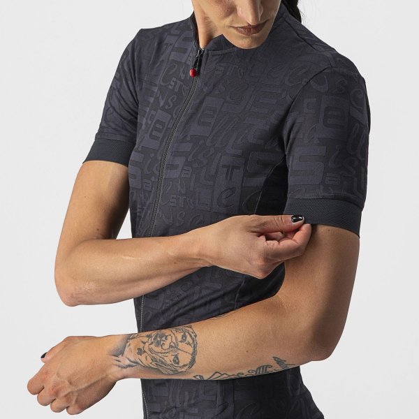 Castelli Promessa Jacquard Radtrikot Damen - light black