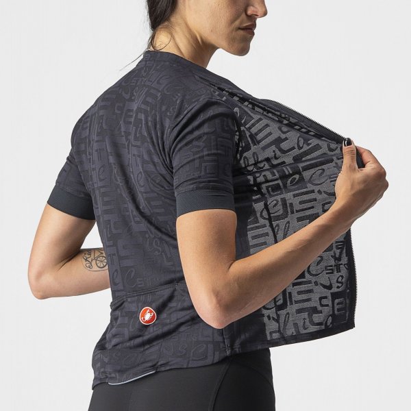 Castelli Promessa Jacquard Radtrikot Damen - light black