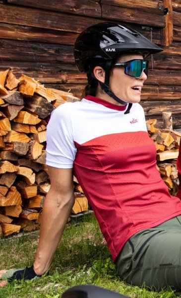 Nalini Pro Damen MTB Shirt - rot/ hellgrau