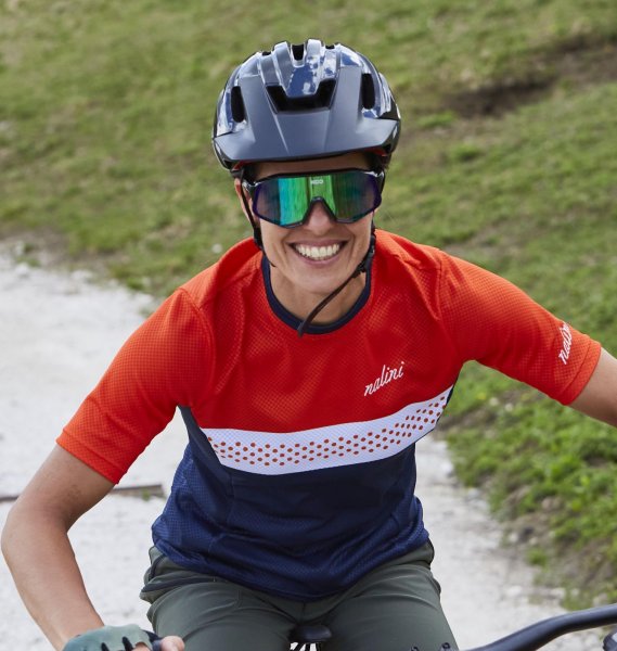 Nalini Pro Damen MTB Shirt - blau/ rot