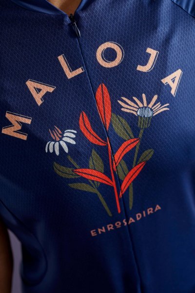 Maloja GanesM. Damen Radtrikot kurzarm - midnight