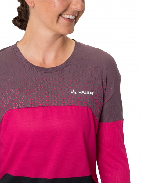 Vaude Womens Moab LS T-Shirt V - black