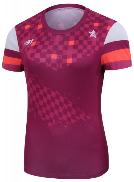 Protective Damen T- Shirt P-Red Sun - dark rose