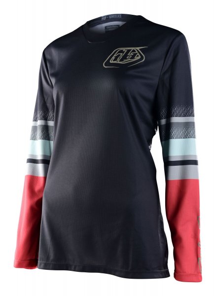 Troy Lee Designs Womens GP Jersey - warped, charcoal