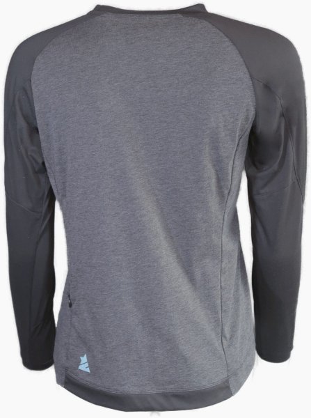 Zimtstern PureFlowz Shirt Langarm Damen - Pirate Black Melange