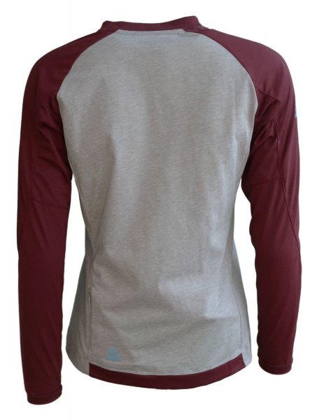 Zimtstern PureFlowz Shirt Langarm Damen - Glacier Grey Melange