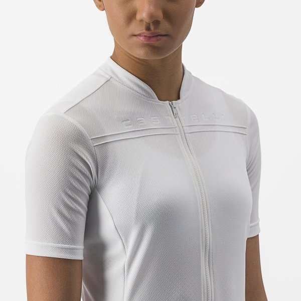 Castelli Anima 4 Damen Rennradtrikot - ivory