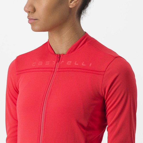 Castelli Anima 4 Damen Rennradtrikot - hibiscus