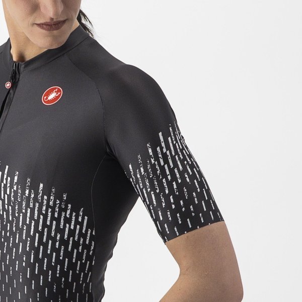Castelli Aero Pro Damen Rennradtrikot - light black