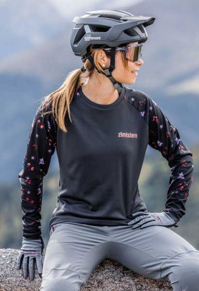 Zimtstern Braapz MTB Shirt LS Damen - pirate black