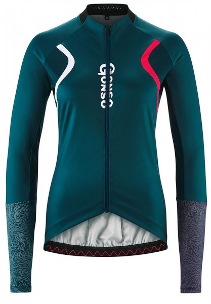 Gonso Valbona Damen LS Rennrad Trikot - torrando teal