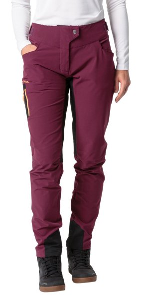 Vaude Womens Qimsa Light Softshell Pants - cassis