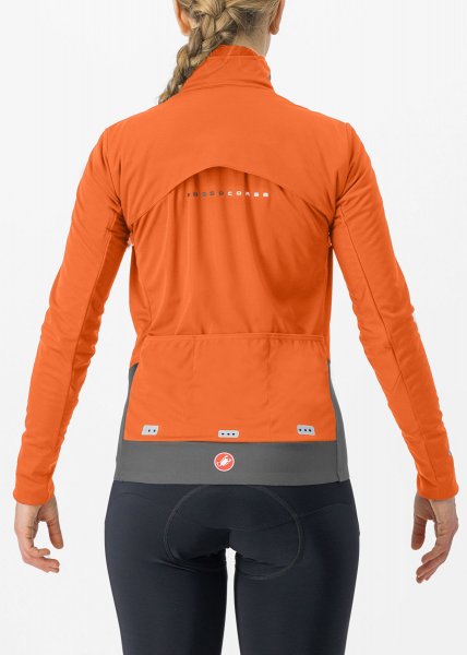 Castelli Alpha Doppio ROS Damen Radjacke - red orange