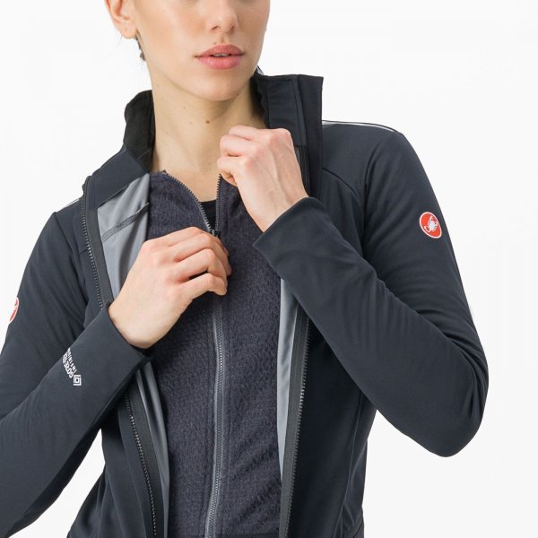 Castelli Alpha Doppio ROS Damen Radjacke - red orange