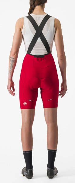 Castelli Espresso Damen DT Bibshort - rich red
