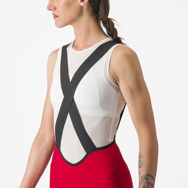 Castelli Espresso Damen DT Bibshort - rich red