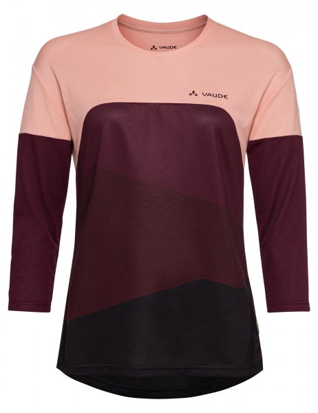 Vaude Womens Moab LS T-Shirt V - soft rose