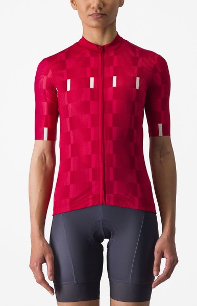 Castelli Dimensione Damen Radtrikot - persian red