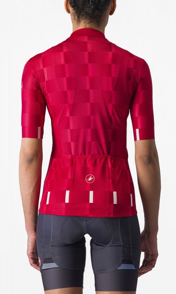 Castelli Dimensione Damen Radtrikot - persian red