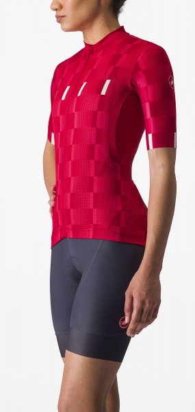 Castelli Dimensione Damen Radtrikot - persian red