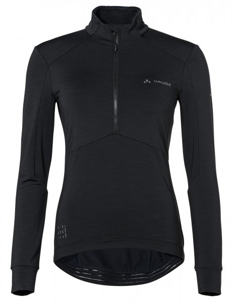 Vaude Kuro Halfzip LS Radtrikot Damen - black