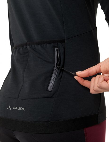 Vaude Kuro Halfzip LS Radtrikot Damen - black