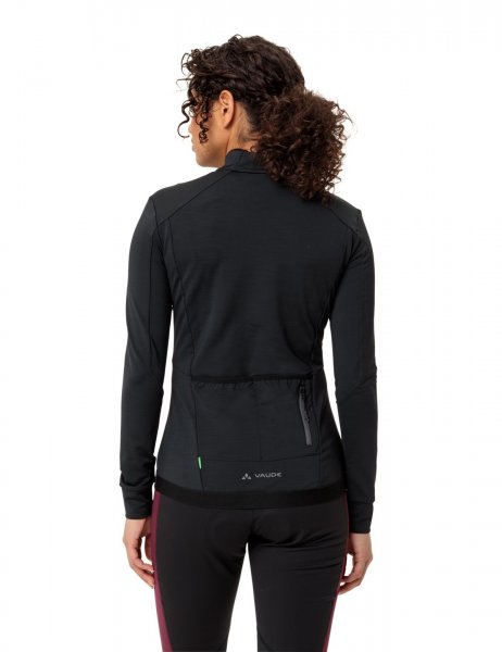 Vaude Kuro Halfzip LS Radtrikot Damen - black