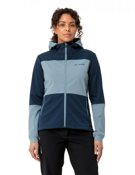 Vaude Womens Qimsa Hooded Softshell Jacket - dark sea