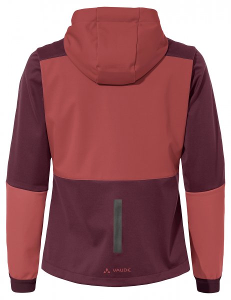 Vaude Womens Qimsa Hooded Softshell Jacket - cassis