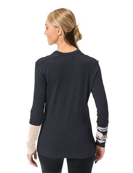 Vaude Monviso Wool LS Damen T-Shirt - black