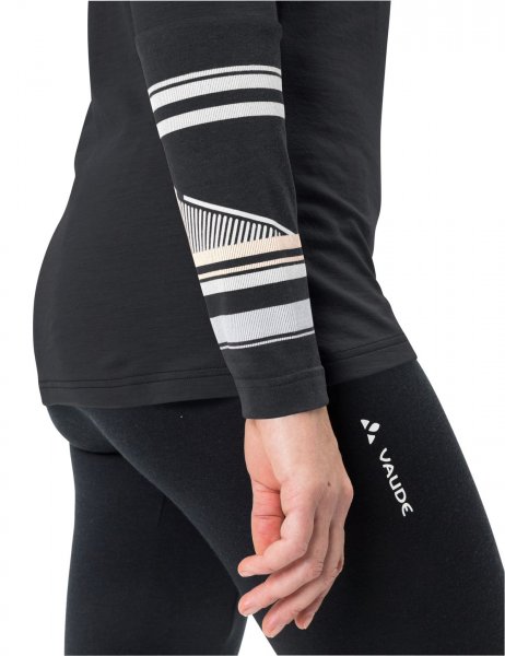 Vaude Monviso Wool LS Damen T-Shirt - black