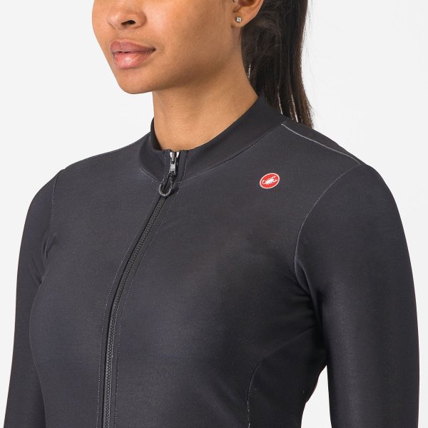 Castelli Espresso Thermal Damen Radtrikot - bordeaux