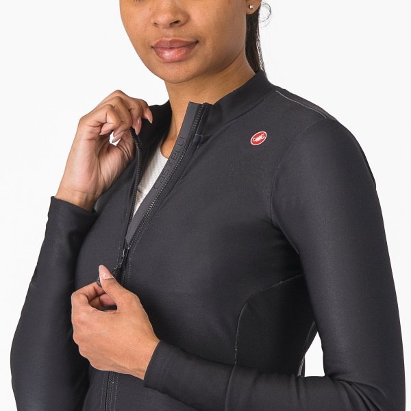 Castelli Espresso Thermal Damen Radtrikot - bordeaux