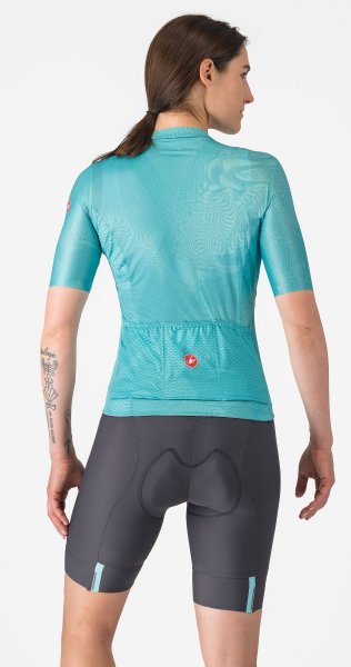 Castelli Prima 2 DT Damen Bib Short - dark grey/ pool blue