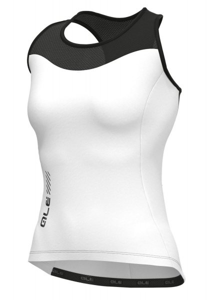 Al Color Block Lady Radtop - white